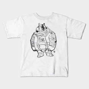 Hippo Astronaut Kids T-Shirt